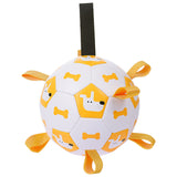 Dog Interactive Football Toys Children Soccer Dog Outdoor Training Balls Pet Sporty Bite Chew Teething Ball With Cute Printing